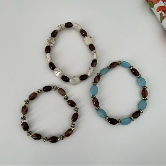 Brown & Blue Toned Bangles - Picture 2 of 2